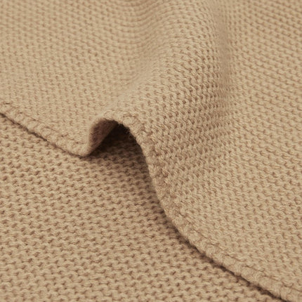 Jollein Wiegdeken Basic Knit Biscuit 75X100Cm koop je bij Babywinkel