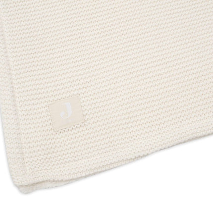 Jollein Wiegdeken Basic Knit Ivory/Coral Fleece 75X100Cm koop je bij Babywinkel