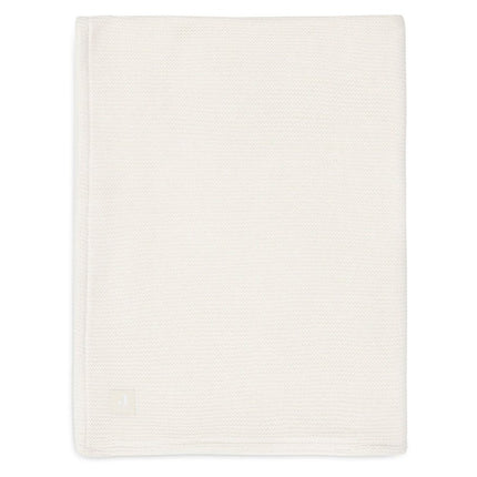 Jollein Wiegdeken Basic Knit Ivory/Coral Fleece 75X100Cm koop je bij Babywinkel