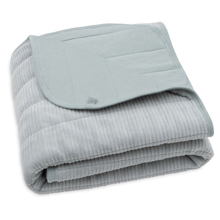 Jollein Wiegdeken Velvet Rib/ Sea Green 75X100Cm koop je bij Babywinkel