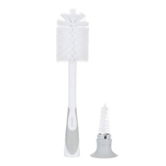 Difrax Flessenborstel 2 In 1 Wit Grijs koop je bij Babywinkel