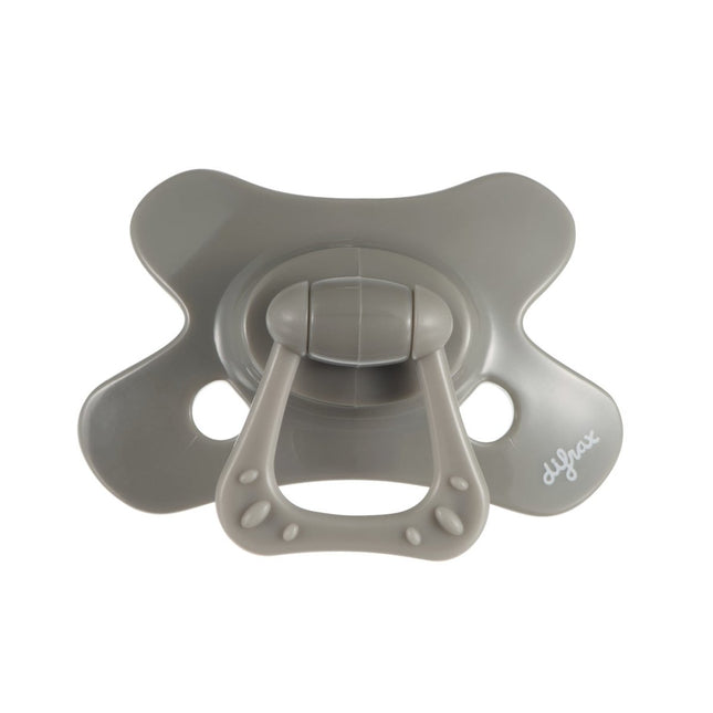 Difrax Speen 6+ Dental Uni Clay Grijs koop je bij Babywinkel