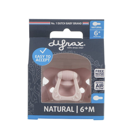 Difrax Speen 6+ Uni Natural Blossom Roze koop je bij Babywinkel