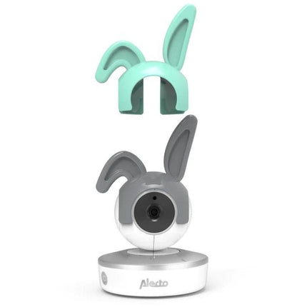 Alecto Babyfoon Divm - Ears Cover Konijnenoren Grijs En Groen Voor Smartbaby10 & Divm - 850 koop je bij Babywinkel
