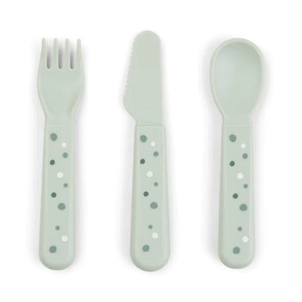 Done by Deer Baby Bestekset Happy Dots Green koop je bij Babywinkel
