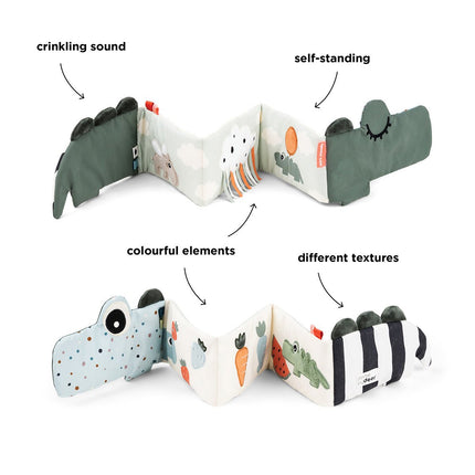 Done by Deer Baby Boekje Croco Green koop je bij Babywinkel