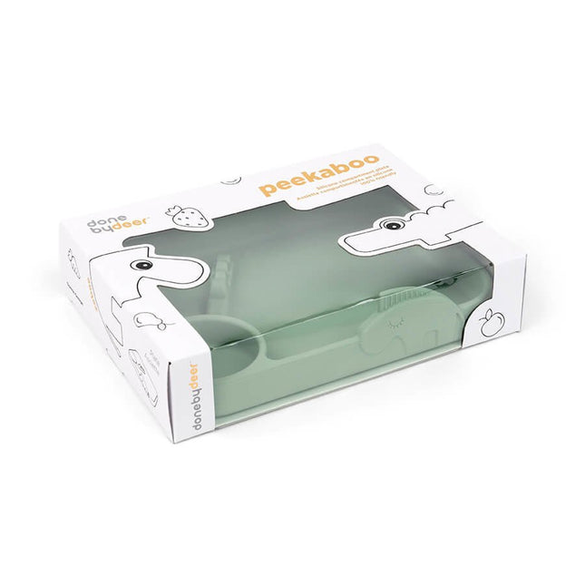 Done by Deer Baby Bordje Peekaboo Deer Friends Green koop je bij Babywinkel