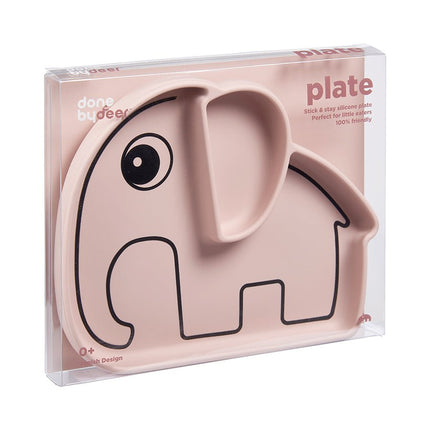 Done by Deer Baby Bordje Siliconen Stick&Stay Elphee Powder koop je bij Babywinkel