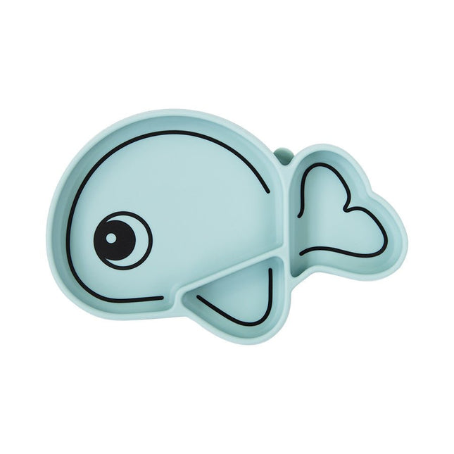 Done by Deer Baby Bordje Siliconen Stick&Stay Wally Blue koop je bij Babywinkel