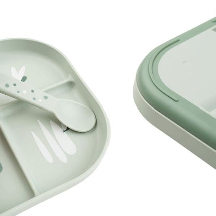 Done by Deer Babybord Croco Green koop je bij Babywinkel