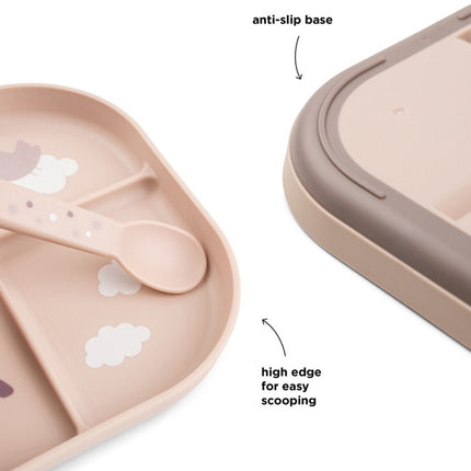 Done by Deer Babybord Happy Clouds Powder koop je bij Babywinkel