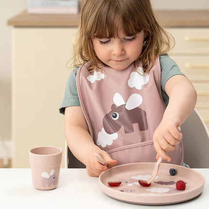 Done by Deer Babybord Happy Clouds Powder Rond koop je bij Babywinkel