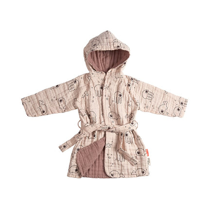 Done by Deer Badjas Baby Sea Friends Powder koop je bij Babywinkel