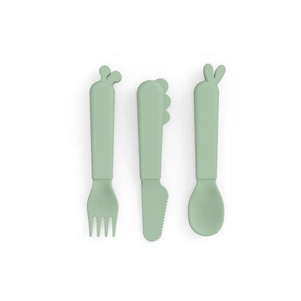 Done by Deer Bestekset Deer Friends Green koop je bij Babywinkel