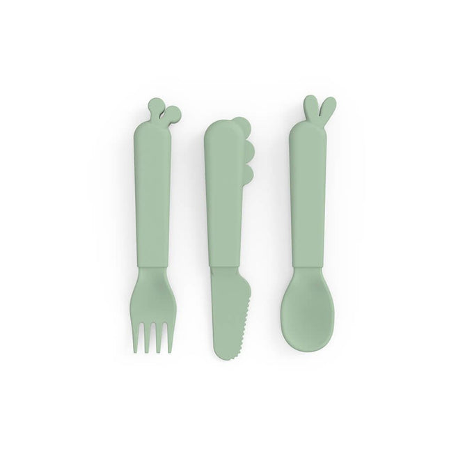 Done by Deer Bestekset Deer Friends Green koop je bij Babywinkel