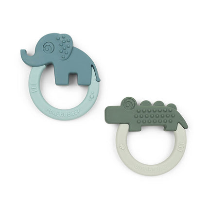 Done by Deer Bijtring Tether Deer Friends Green/Blue 2st koop je bij Babywinkel