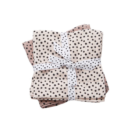 Done by Deer Hydrofiele Doek Happy Dots Powder 2st koop je bij Babywinkel