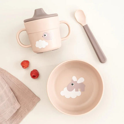 Done by Deer Kinderservies Happy Clouds Powder koop je bij Babywinkel