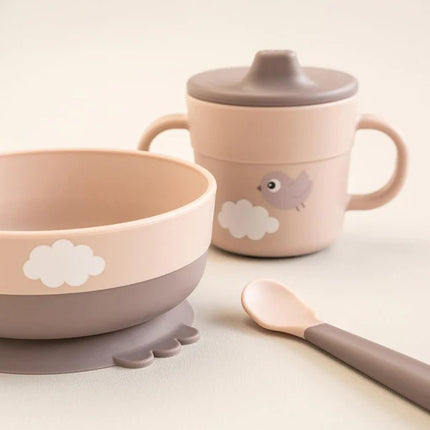 Done by Deer Kinderservies Happy Clouds Powder koop je bij Babywinkel