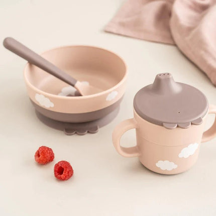 Done by Deer Kinderservies Happy Clouds Powder koop je bij Babywinkel