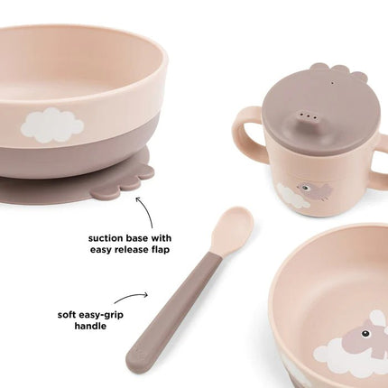 Done by Deer Kinderservies Happy Clouds Powder koop je bij Babywinkel