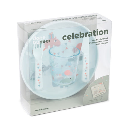 Done by Deer Kinderservies Set Celebration Blue koop je bij Babywinkel