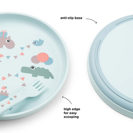 Done by Deer Kinderservies Set Celebration Blue koop je bij Babywinkel