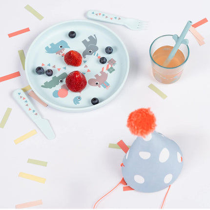 Done by Deer Kinderservies Set Celebration Blue koop je bij Babywinkel
