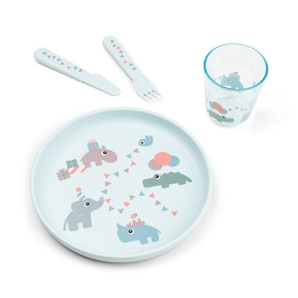 Done by Deer Kinderservies Set Celebration Blue koop je bij Babywinkel