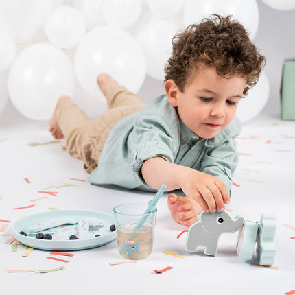 Done by Deer Kinderservies Set Celebration Blue koop je bij Babywinkel