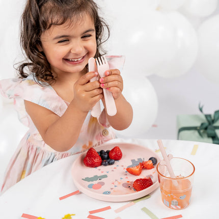 Done by Deer Kinderservies Set Celebration Powder koop je bij Babywinkel