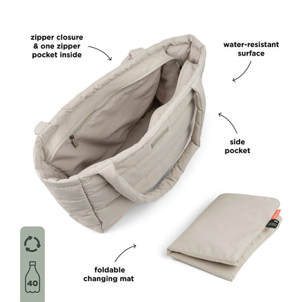 Done by Deer Luiertas Quilted Sand koop je bij Babywinkel