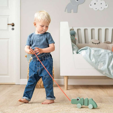 Done by Deer Pull along wiggle toy Croco Green koop je bij Babywinkel