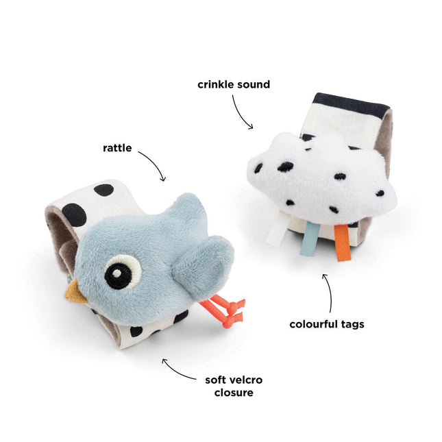 Done by Deer Rammelaar Happy Clouds Blue 2St koop je bij Babywinkel