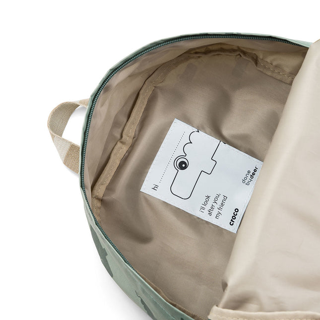 Done by Deer Rugzak Croco Green 29x31cm koop je bij Babywinkel