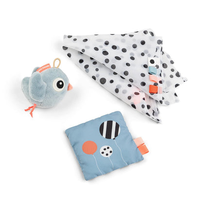 Done by Deer Sensorisch Speelgoed Birdee Blue 3 Delig koop je bij Babywinkel