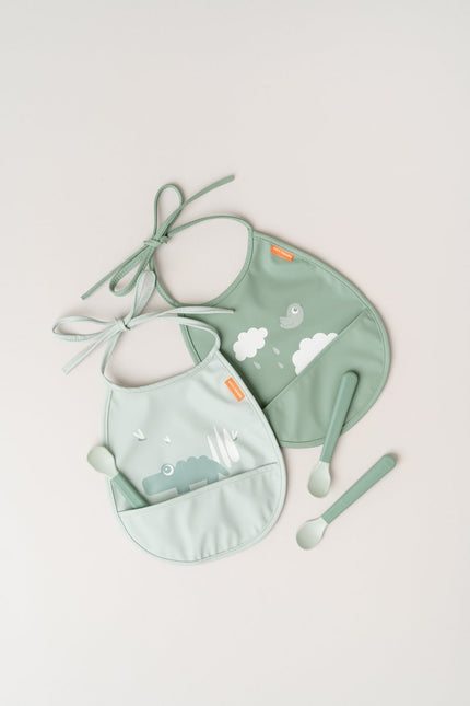 Done by Deer Slabbetje Croco Green 2St koop je bij Babywinkel