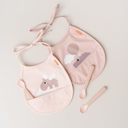 Done by Deer Slabbetje Happy Clouds Powder 2St koop je bij Babywinkel