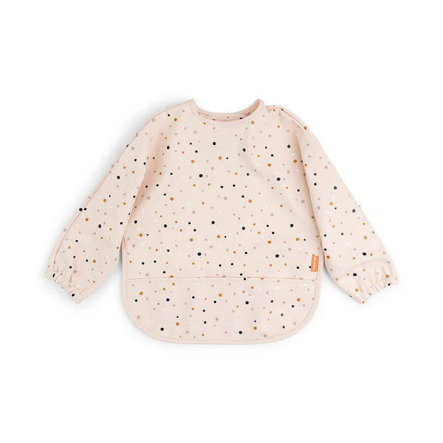 Done by Deer Slabbetje Met Mouwen Happy Dots Powder koop je bij Babywinkel