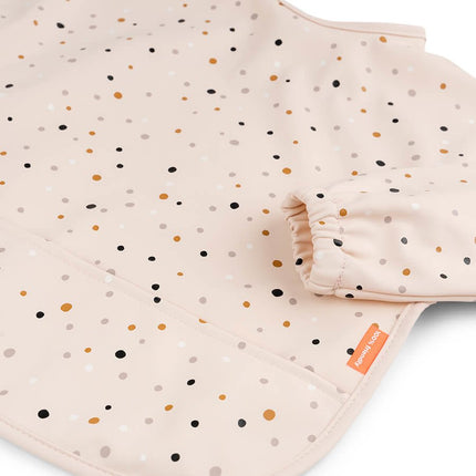 Done by Deer Slabbetje Met Mouwen Happy Dots Powder koop je bij Babywinkel