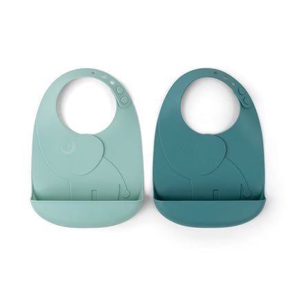 Done by Deer Slabbetje Peekaboo Elphee Blue 2st koop je bij Babywinkel