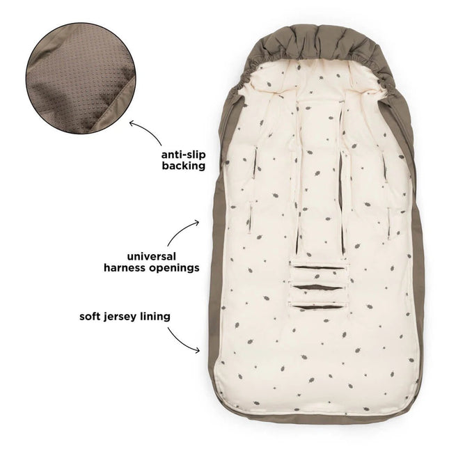 Done by Deer Voetenzak Taupe koop je bij Babywinkel