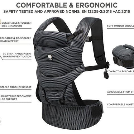 Dooky Draagdoek Urban Black koop je bij Babywinkel