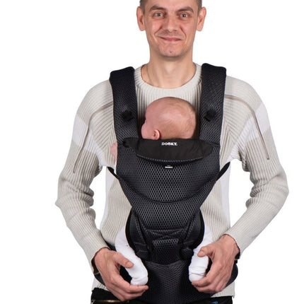 Dooky Draagdoek Urban Comfort Grey Sapphire koop je bij Babywinkel