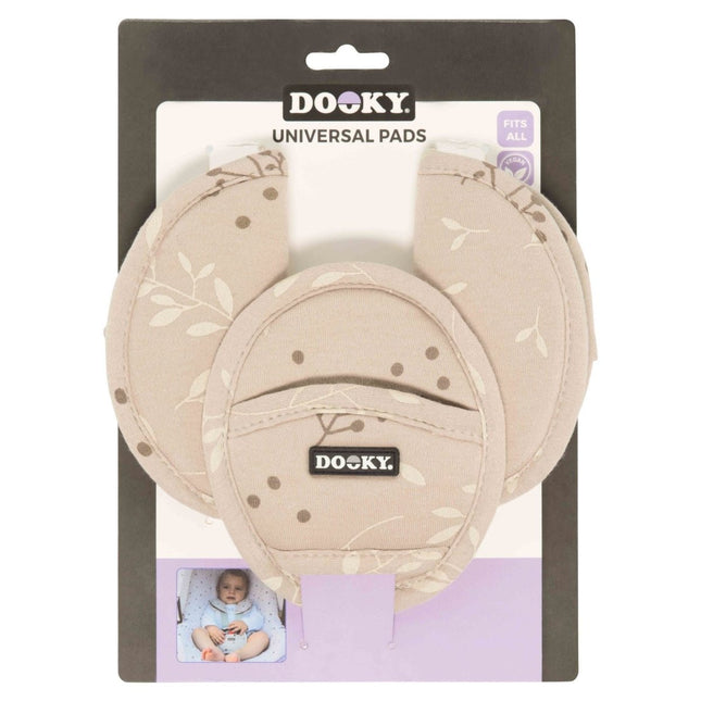 Dooky Gordelbeschermer Universal Pads Leaves Beige koop je bij Babywinkel