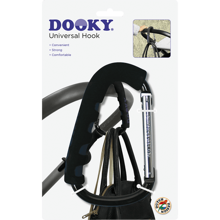 Dooky Tassenhaak Voor Kinderwagen Zwart koop je bij Babywinkel