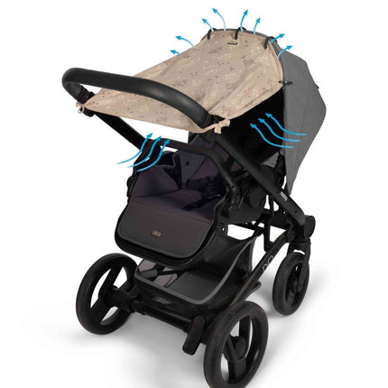 Dooky Zonnekap Universeel Leaves Beige koop je bij Babywinkel