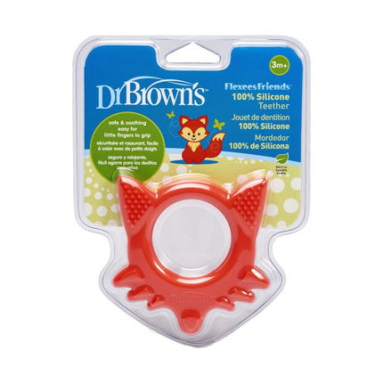 Dr. Brown's Bijtring Flexees vos rood koop je bij Babywinkel
