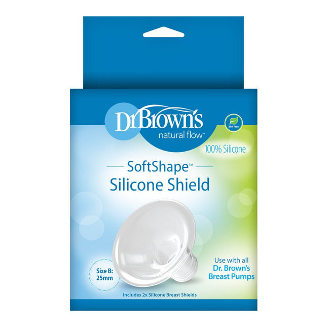 Dr. Brown's Softshape siliconen borstschild maat B 2st koop je bij Babywinkel