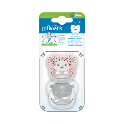 Dr. Brown's Speen Fase 1 Roze 2 - pack animal faces koop je bij Babywinkel